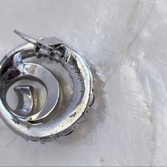 Boucher Estate Rhinestone Statement Clip Earrings - Picture 8 of 11